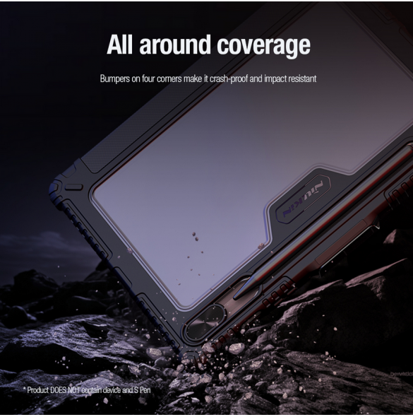 Nillkin Bumper PRO Protective Stand Case Multi-angle för Samsung Galaxy Tab S9 Svart