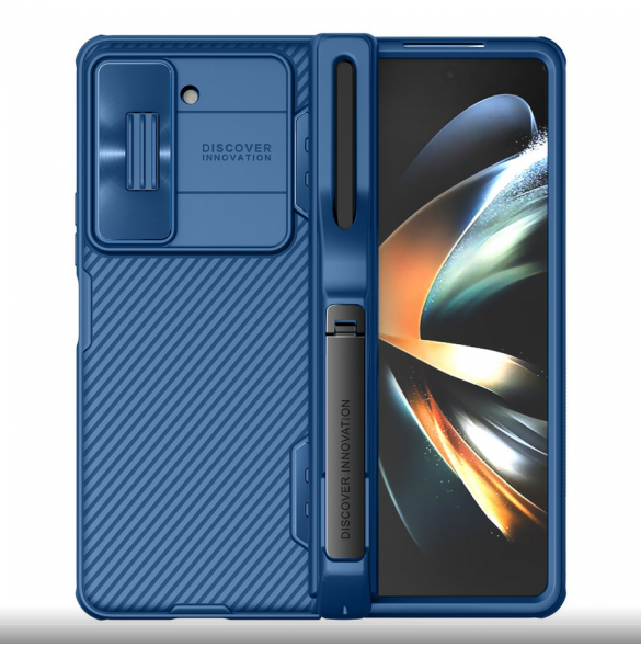 Nillkin CamShield FOLD Slot+Stand Hard Case för Samsung Galaxy Z Fold 5 Blue