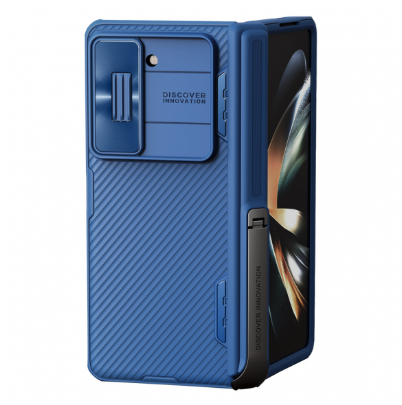 Nillkin CamShield FOLD Stand Hard Case för Samsung Galaxy Z Fold 5 Blue