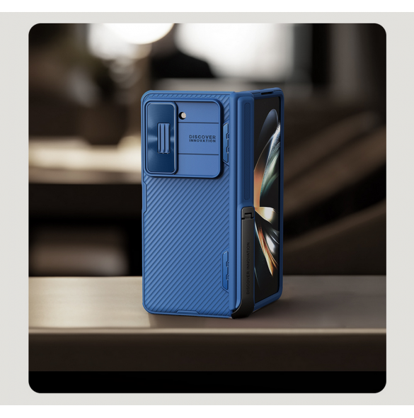 Nillkin CamShield FOLD Stand Hard Case för Samsung Galaxy Z Fold 5 Blue