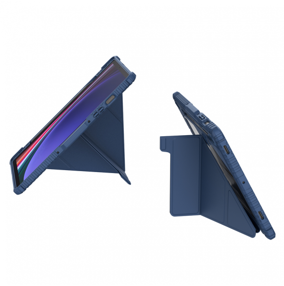 Nillkin Bumper PRO Protective Stand Case Multi-angle för Samsung Galaxy Tab S9 Sapphire Blue