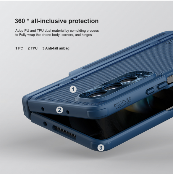 Nillkin Super Frosted FOLD Slot+Stand Back Cover for Samsung Galaxy Z Fold 4 Green