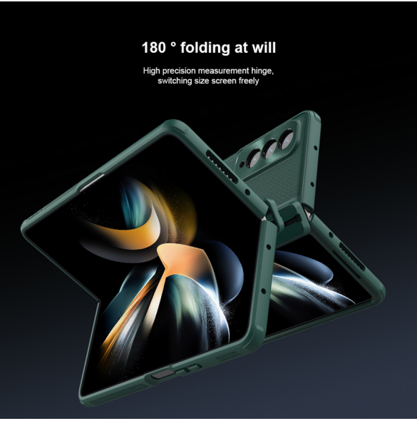 Nillkin Super Frosted FOLD Slot+Stand Back Cover for Samsung Galaxy Z Fold 4 Blue