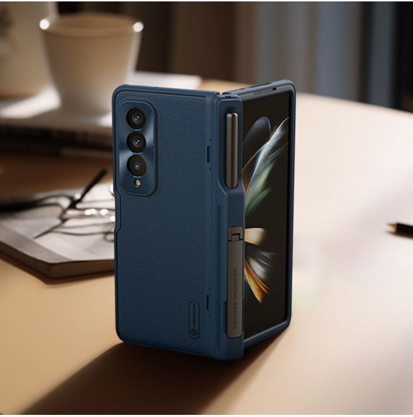 Nillkin Super Frosted FOLD Slot+Stand Back Cover for Samsung Galaxy Z Fold 4 Blue