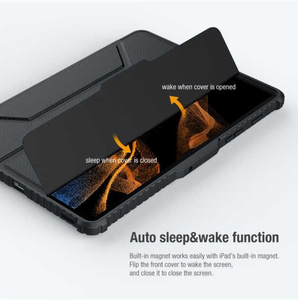 Nillkin Bumper PRO Protective Stand Case for Samsung Galaxy Tab S7+/S8+/S8+ 5G Black