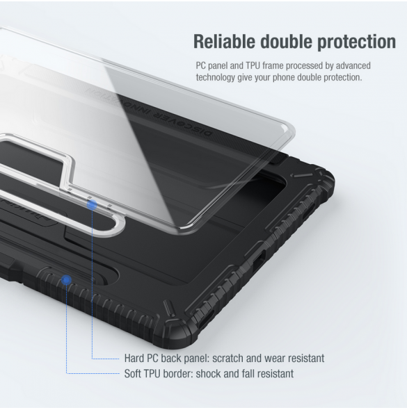 Nillkin Bumper PRO Protective Stand Case for Samsung Galaxy Tab S7+/S8+/S8+ 5G Black