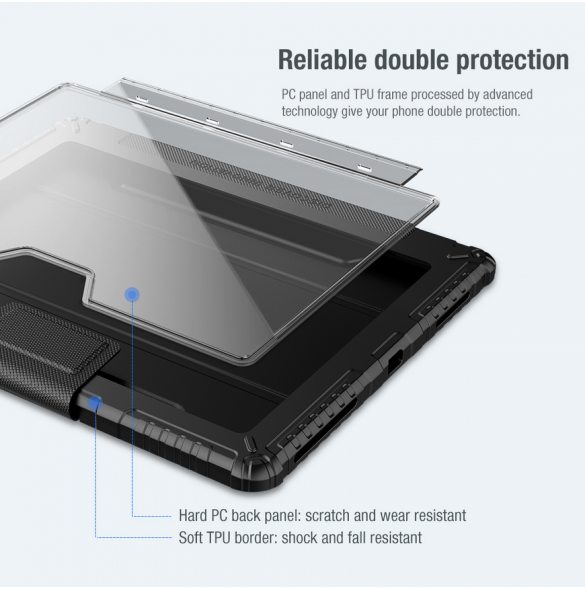 Nillkin Bumper PRO Protective Stand Case for iPad Pro 12.9 2020/2021/2022 Black