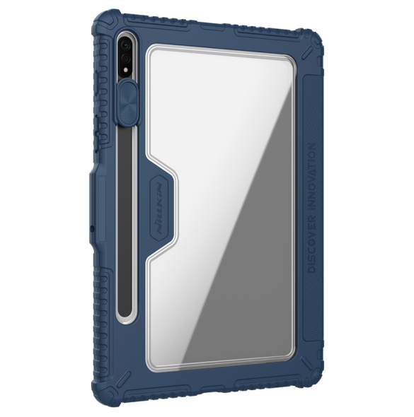 Nillkin Bumper PRO Protective Stand Case for Samsung Galaxy Tab S7+/S8+/S8+ 5G Sapphire Blue