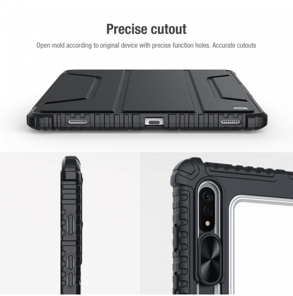 Nillkin Bumper PRO Protective Stand Case for Samsung Galaxy Tab S7+/S8+/S8+ 5G Sapphire Blue