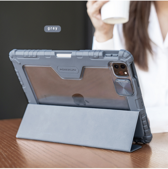 Nillkin Bumper PRO Protective Stand Case for iPad 10.9 2020/Air 4/Air 5/Pro 11 2020/2021/2022 Grey