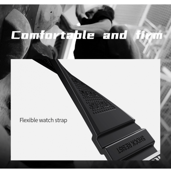Nillkin DynaGuard Wristband + Case for Apple Watch Series 45mm 7/8/9 Black