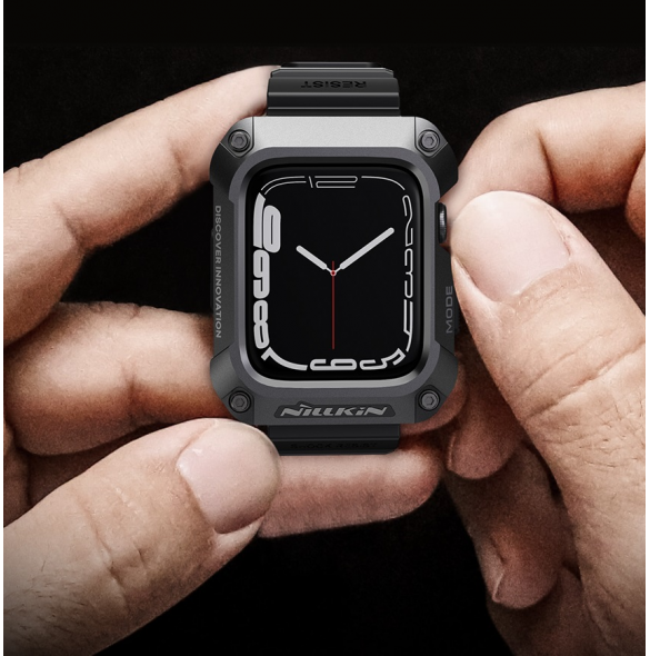 Nillkin DynaGuard Wristband + Case for Apple Watch Series 45mm 7/8/9 Black