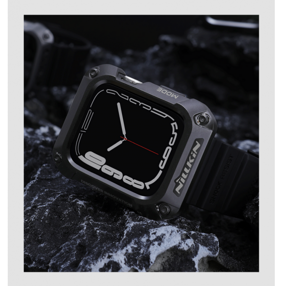 Nillkin DynaGuard Wristband + Case for Apple Watch Series 45mm 7/8/9 Black