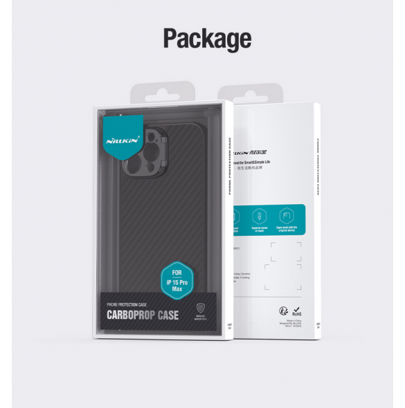 Nillkin CarboProp Aramid Magnetic Case for Apple iPhone 15 Pro Max Black