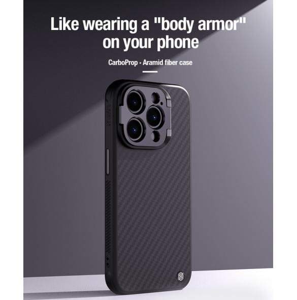 Nillkin CarboProp Aramid Magnetic Case for Apple iPhone 15 Pro Black