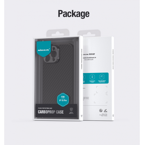 Nillkin CarboProp Aramid Magnetic Case for Apple iPhone 15 Pro Black