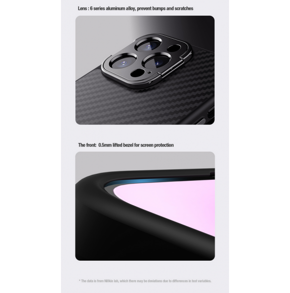 Nillkin CarboProp Aramid Magnetic Case for Apple iPhone 13 Pro Max Black