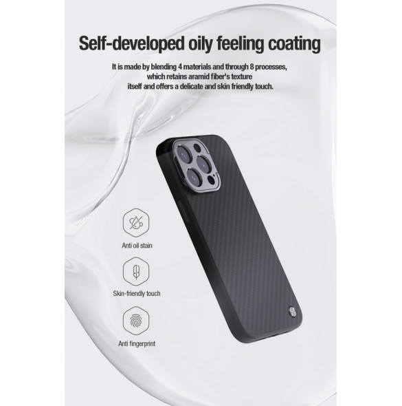 Nillkin CarboProp Aramid Magnetic Case for Apple iPhone 13 Pro Max Black