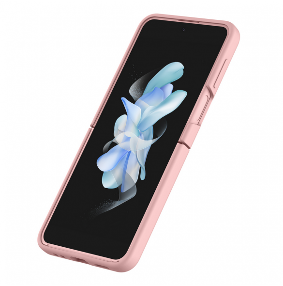 Nillkin CamShield Silky Silicone Case for Samsung Galaxy Z Flip 4 5G Light Peach