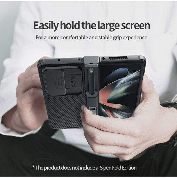 Nillkin CamShield PRO Slot+Stand Hard Case for Samsung Galaxy Z Fold 4 5G Deep Green