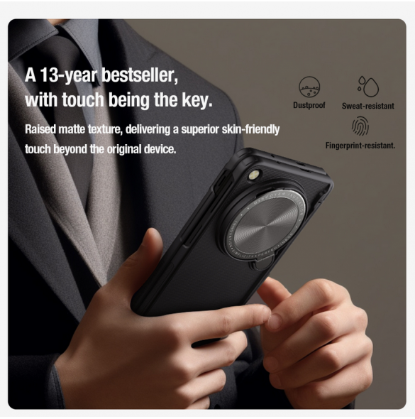 Nillkin Super Frosted Prop Back Cover for Oneplus Open/Oppo Find N3 Black