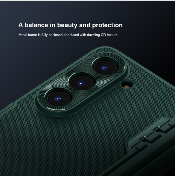 Nillkin Super Frosted FOLD Stand Back Cover for Samsung Galaxy Z Fold 5 Deep Green