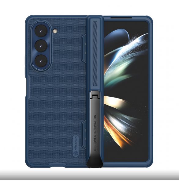 Nillkin Super Frosted FOLD Stand Back Cover for Samsung Galaxy Z Fold 5 Blue