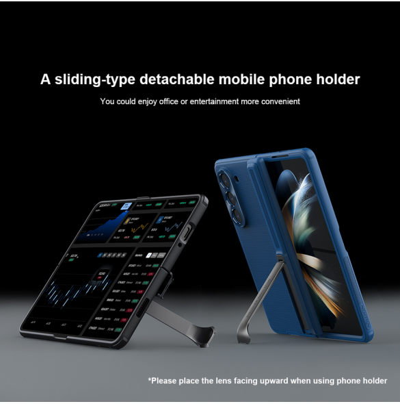 Nillkin Super Frosted FOLD Stand Back Cover for Samsung Galaxy Z Fold 5 Blue