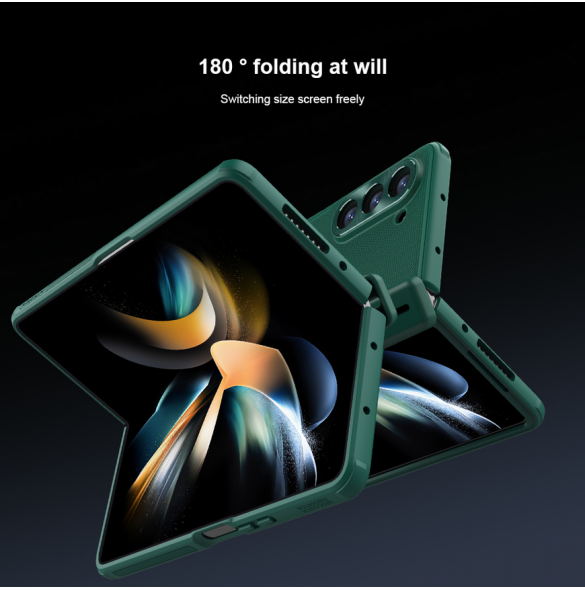 Nillkin Super Frosted FOLD Slot+Stand Back Cover for Samsung Galaxy Z Fold 5 Blue