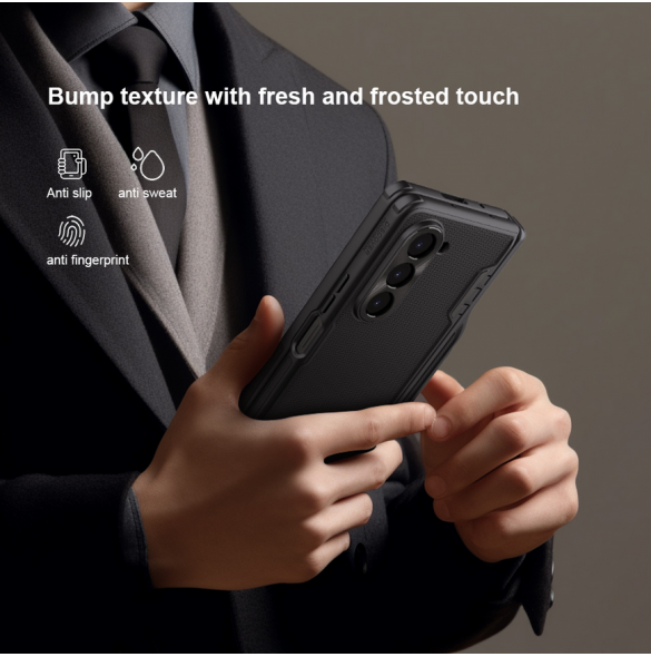Nillkin Super Frosted FOLD Slot+Stand Back Cover for Samsung Galaxy Z Fold 5 Blue