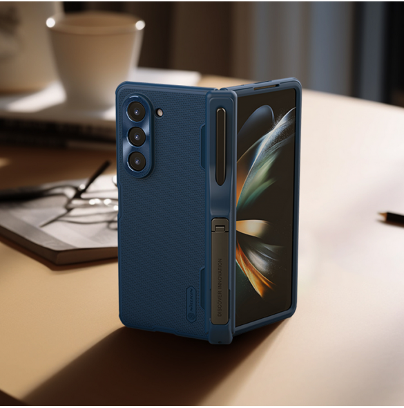 Nillkin Super Frosted FOLD Slot+Stand Back Cover for Samsung Galaxy Z Fold 5 Blue