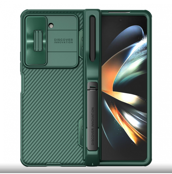 Nillkin CamShield FOLD Slot+Stand Hard Case for Samsung Galaxy Z Fold 5 Deep Green