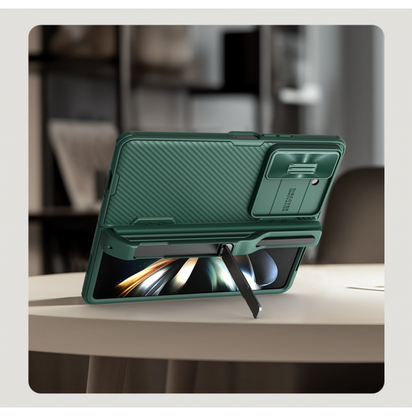 Nillkin CamShield FOLD Slot+Stand Hard Case for Samsung Galaxy Z Fold 5 Deep Green