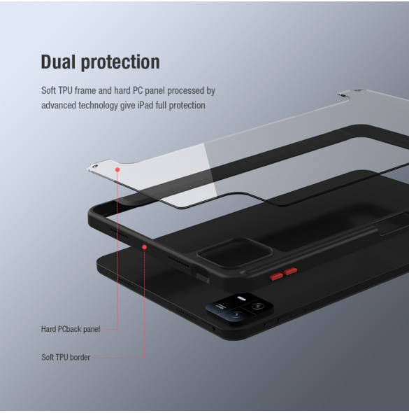 Nillkin Bevel Leather Case for Xiaomi Pad 6/6 Pro Black