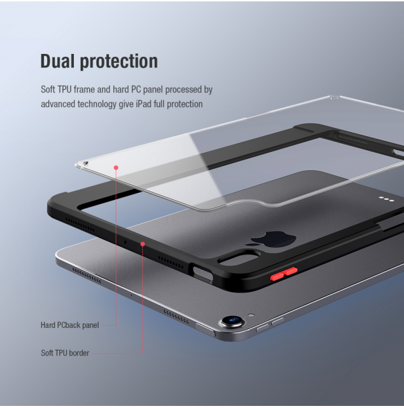 Nillkin Bevel Leather Case for iPad Air 10.9 2020/Air 4/Air 5 Black