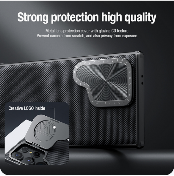 Nillkin Textured Prop Magnetic Hard Case för Samsung Galaxy S24 Ultra Black