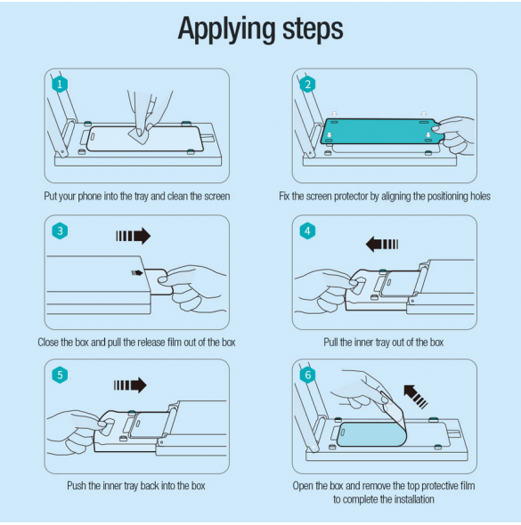 Nillkin EZ SET härdat glas (2st) för Apple iPhone 15 Pro Svart