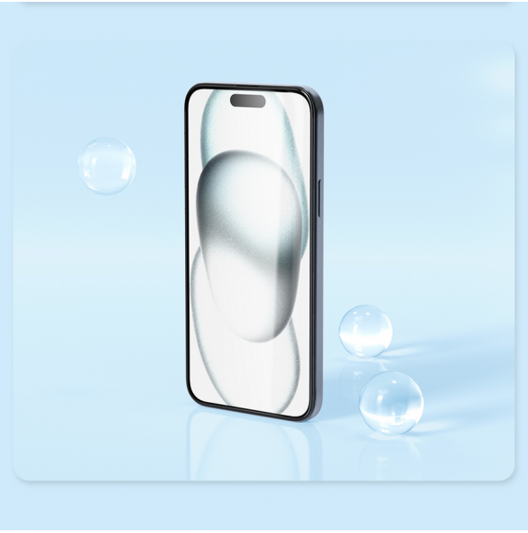 Nillkin EZ SET härdat glas (2st) för Apple iPhone 15 Svart