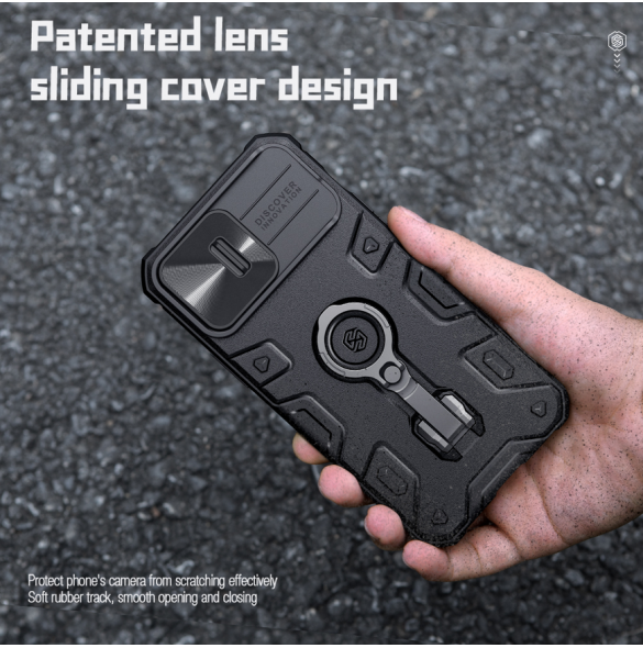 Nillkin CamShield Armor PRO Magnetic Hard Case för Apple iPhone 14 Pro Svart
