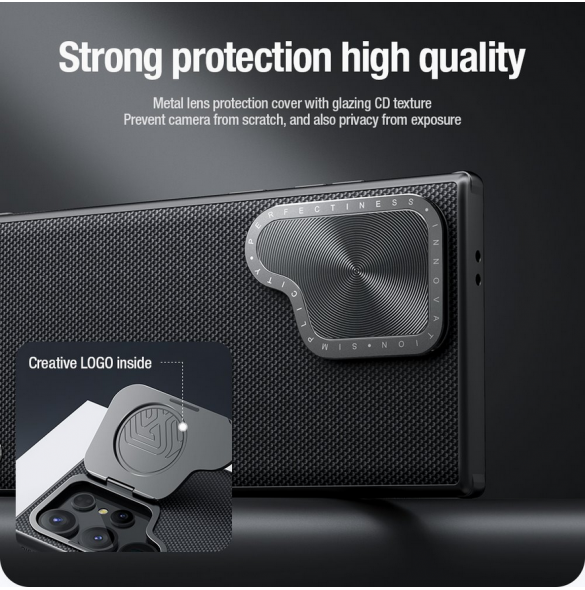 Nillkin Textured Prop Hard Case för Samsung Galaxy S24 Ultra Black