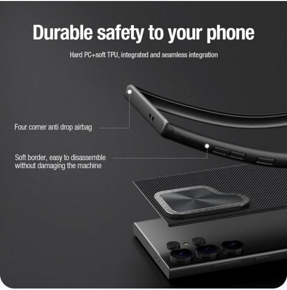 Nillkin Textured Prop Hard Case för Samsung Galaxy S24 Ultra Black