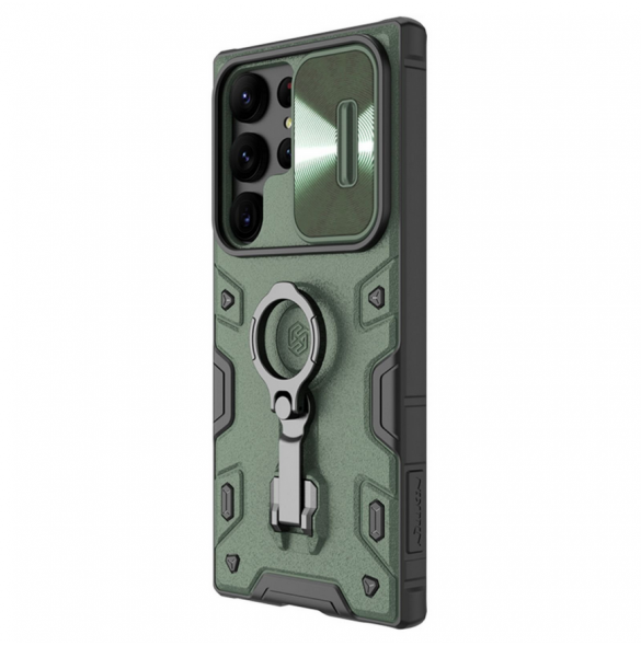 Nillkin CamShield Armor PRO hårt fodral till Samsung Galaxy S23 Ultra Dark Green