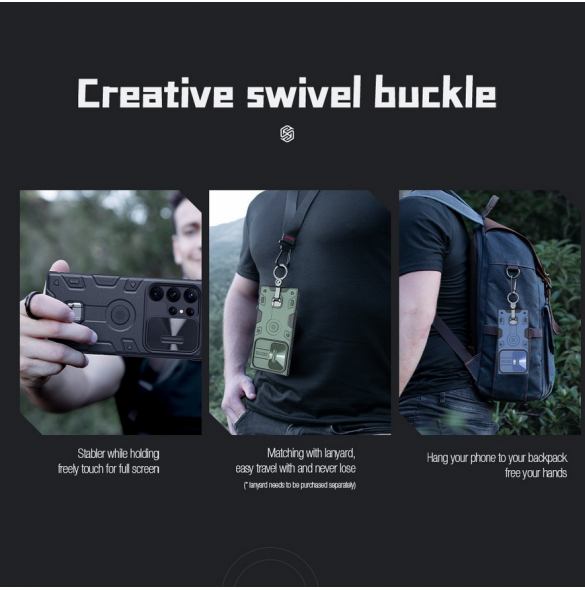 Nillkin CamShield Armor PRO hårt fodral till Samsung Galaxy S23 Ultra Black
