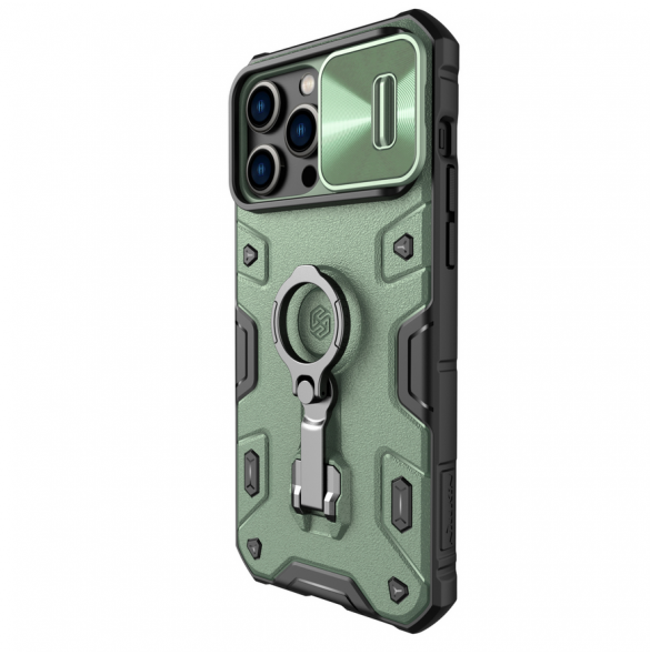 Nillkin CamShield Armor PRO hårt fodral till Apple iPhone 14 Pro Max Mörkgrön