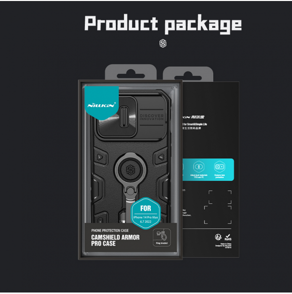 Nillkin CamShield Armor PRO hårt fodral till Apple iPhone 14 Pro Max Mörkgrön