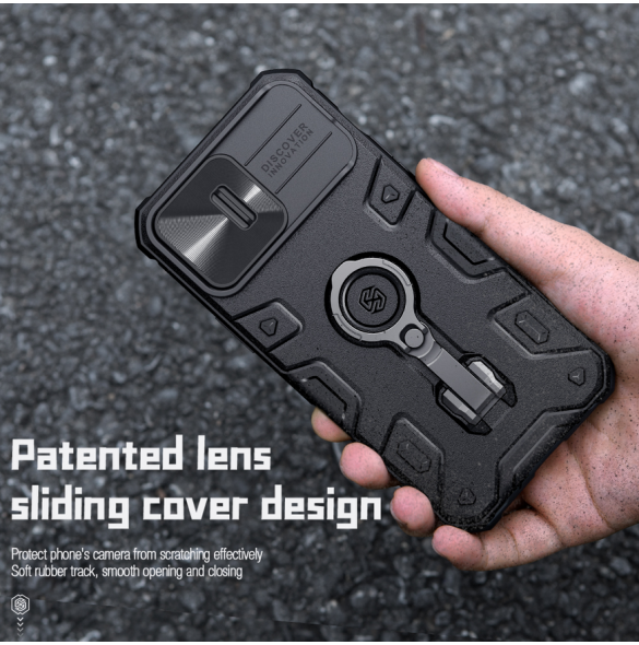 Nillkin CamShield Armor PRO hårt fodral till Apple iPhone 14 Pro Mörkgrön