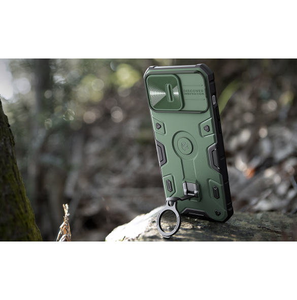 Nillkin CamShield Armor PRO hårt fodral till Apple iPhone 14 Pro Mörkgrön