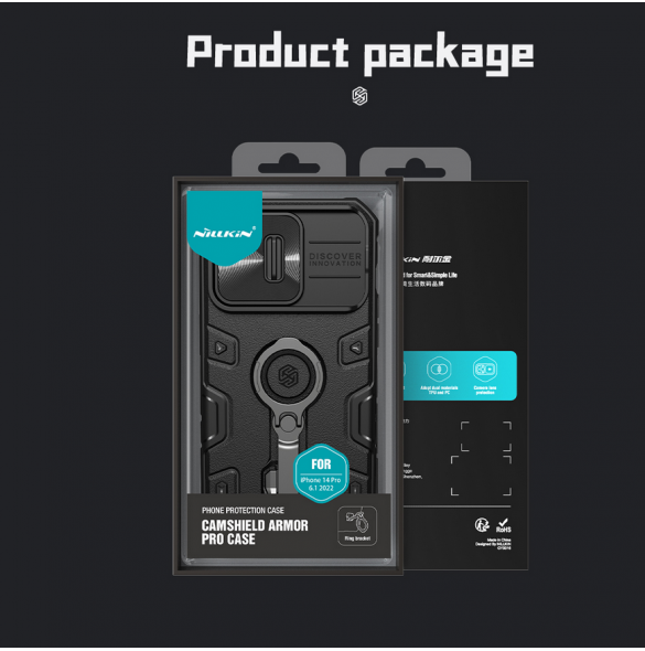 Nillkin CamShield Armor PRO hårt fodral till Apple iPhone 14 Pro Mörkgrön