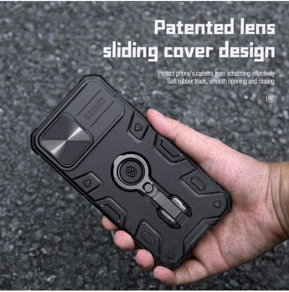 Nillkin CamShield Armor PRO hårt fodral till Apple iPhone 13 Pro Max Svart