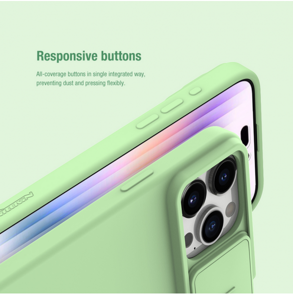 Nillkin CamShield Silky Magnetic Silikonfodral till Apple iPhone 15 Pro Max Svart